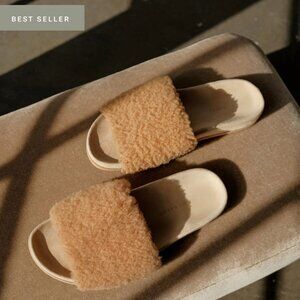 Jenni Kayne Shearling Slide Sandal Size 39